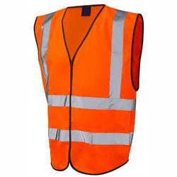 SAFETY JACKET 2X-LARGE ORANGE COLOR FABRIC