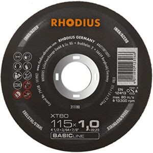 METAL CUTTING DISC 4-1/2" X 1.5 MM RHODIUS
