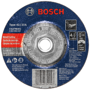 METAL GRINDING DISC 4-1/2" BOSCH