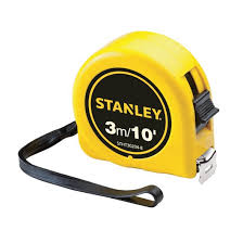 THT30204-8 MEASURING TAPE 3 MTR PVC BODY STANLEY