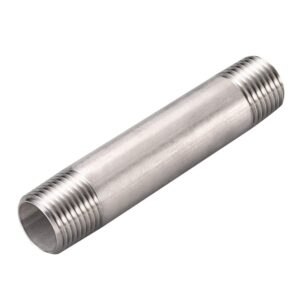 SS BARREL NIPPLE 2-1/2"  X 8"  316 GR
