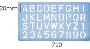 STENCIL 20MM A-Z