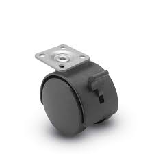 NYLON CASTER WHEEL 1-1/2" BREAK BLACK